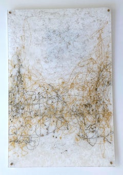 Perla Sanscrito 5, Acrilico su plexiglass, Pittura originale, pronta da appendere