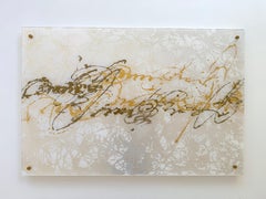 Pearl Signs 3 Glass Contemporary art Original Painting Ready to Hang