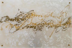 Pearl Signs 3 Glass Contemporary art Original Painting Ready to Hang