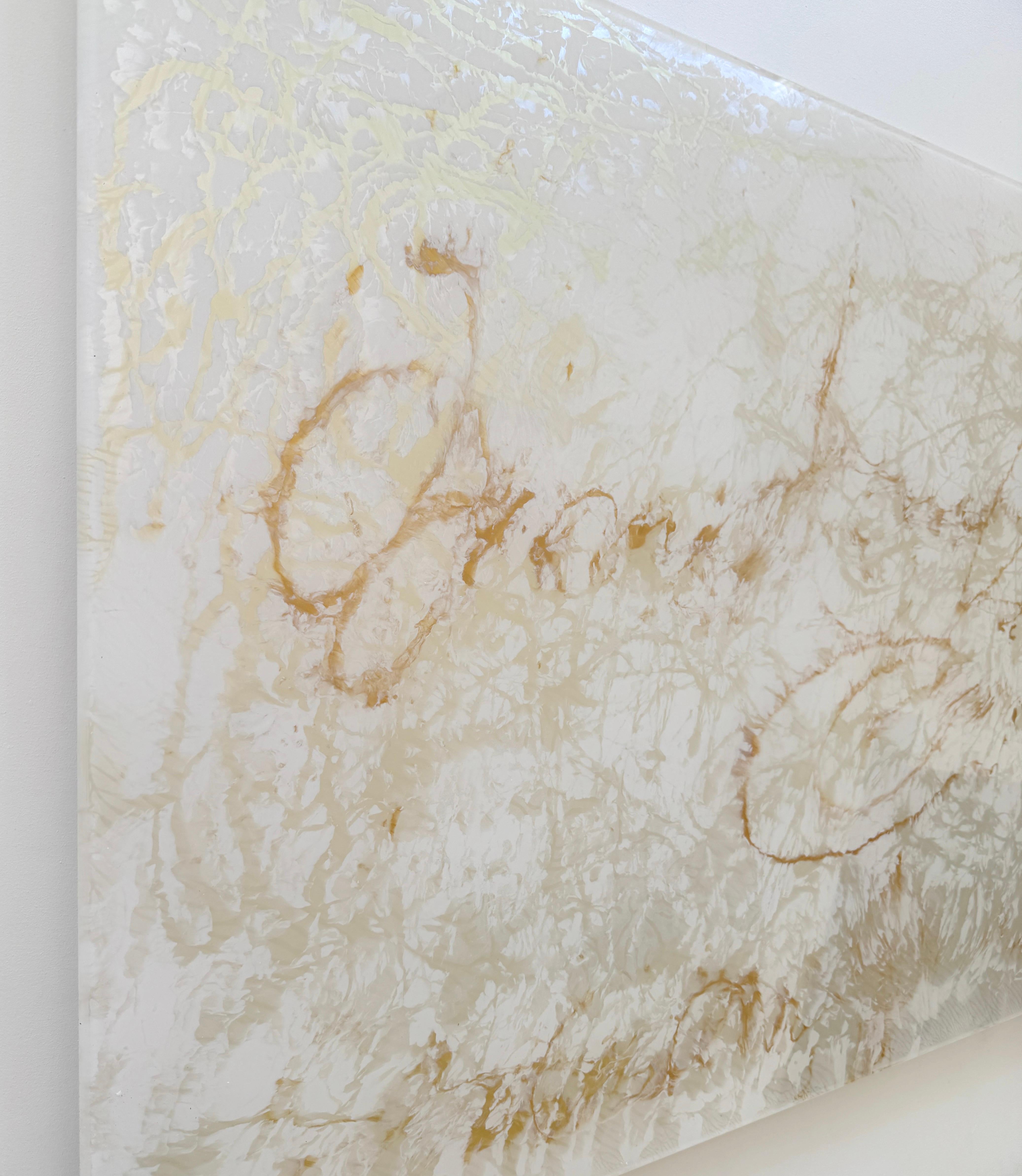 Pearl Signs 4 Glass Contemporary art Original Painting Ready to Hang For Sale 3