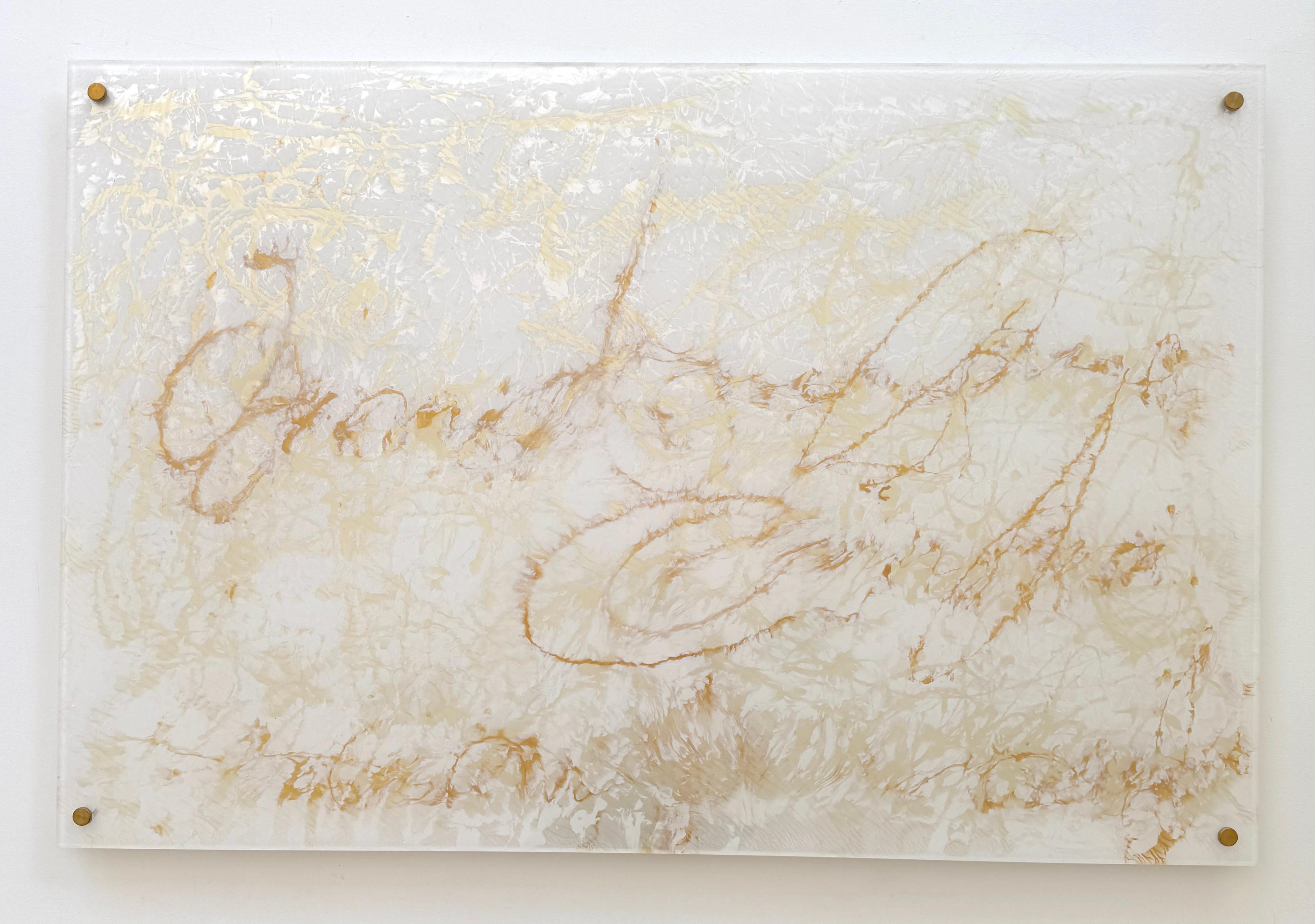 Pearl Signs 4 Glass Contemporary art Original Painting Ready to Hang For Sale 4