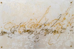 Perla Signos Vidrio Arte contemporáneo Pintura original Lista para colgar