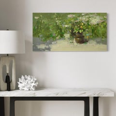Piece of Garden, Original Oil Painting, Ready to Hang