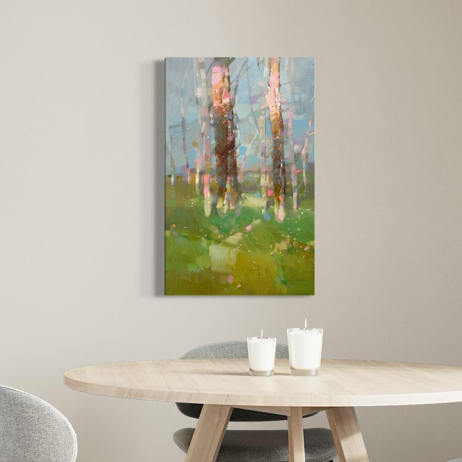 Artista: Vahe Yeremyan 
Obra: Pintura al óleo original, Obra de arte hecha a mano, Única en su género 
Técnica: Óleo sobre lienzo 
Año: 2025
Estilo: Impresionismo, 
Tema: Robles,
Tamaño: 40