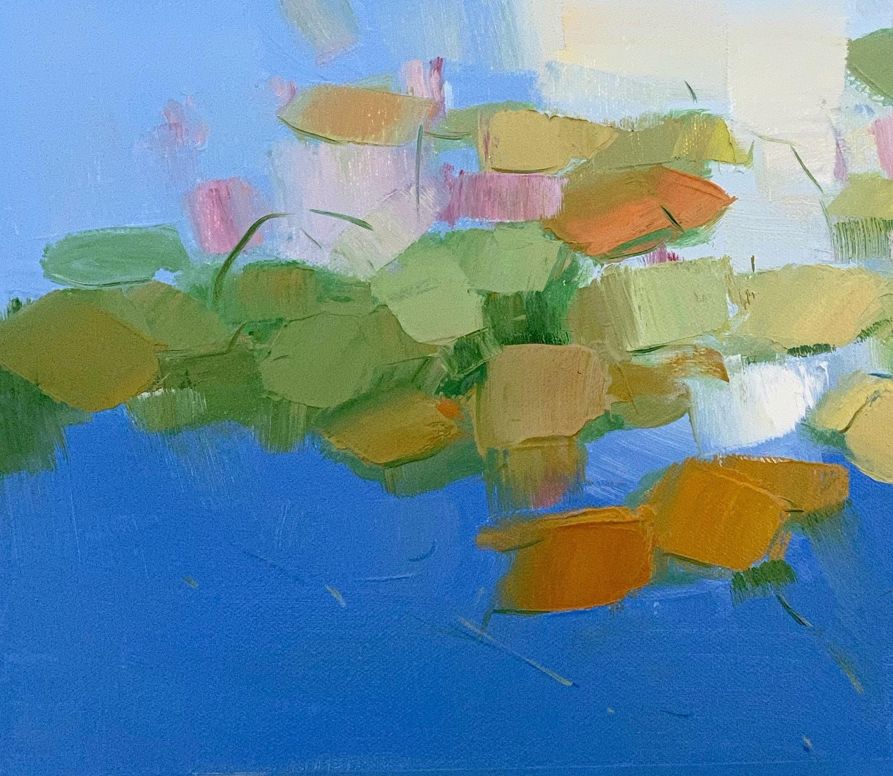 abstract pond painting