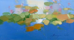 Pond, Abstract Oil Painting