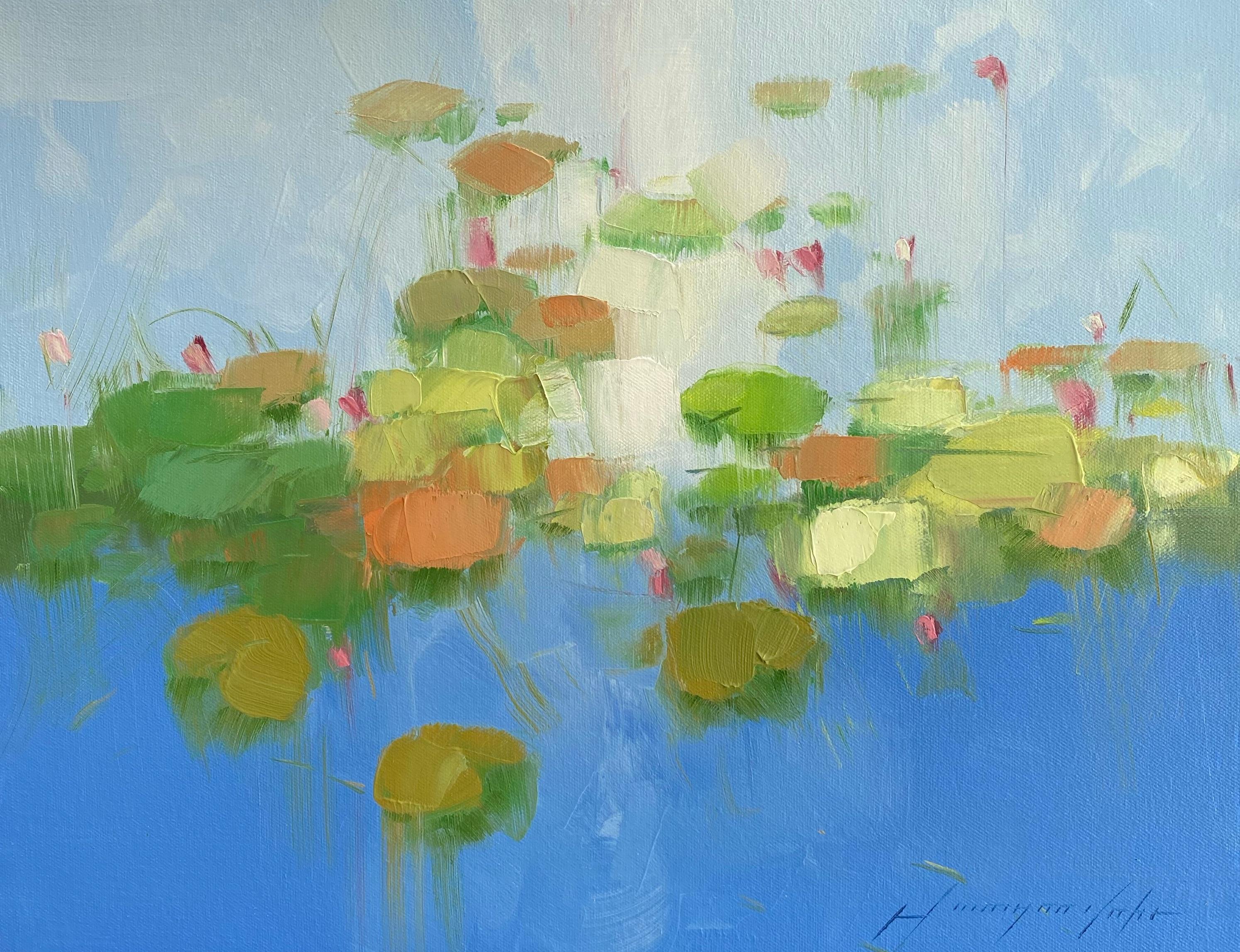 Pond, Original oil Painting, Ready to Hang