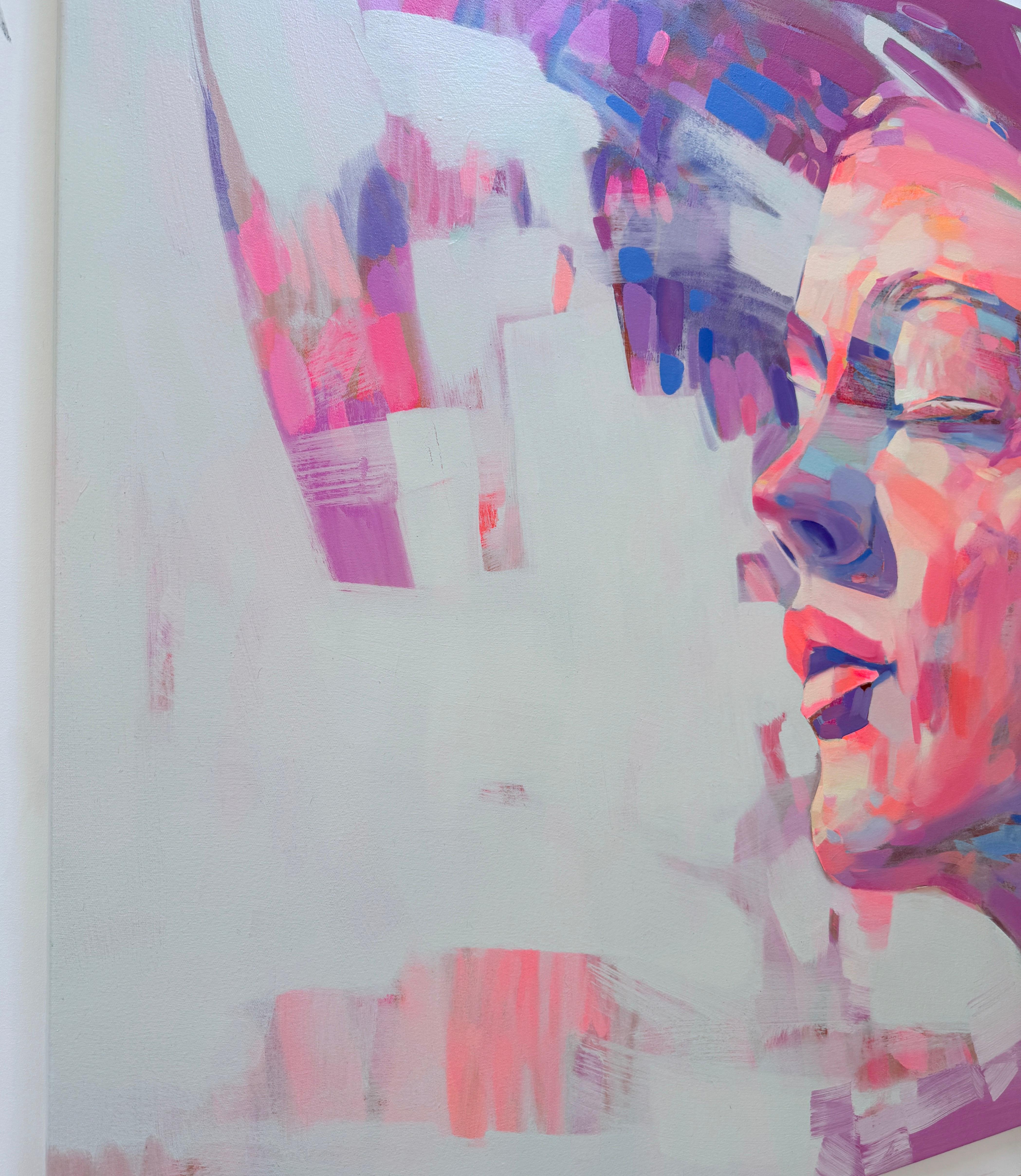 Porträt, Großformatiges Original-Ölgemälde in Öl, hängefertig – Painting von Vahe Yeremyan