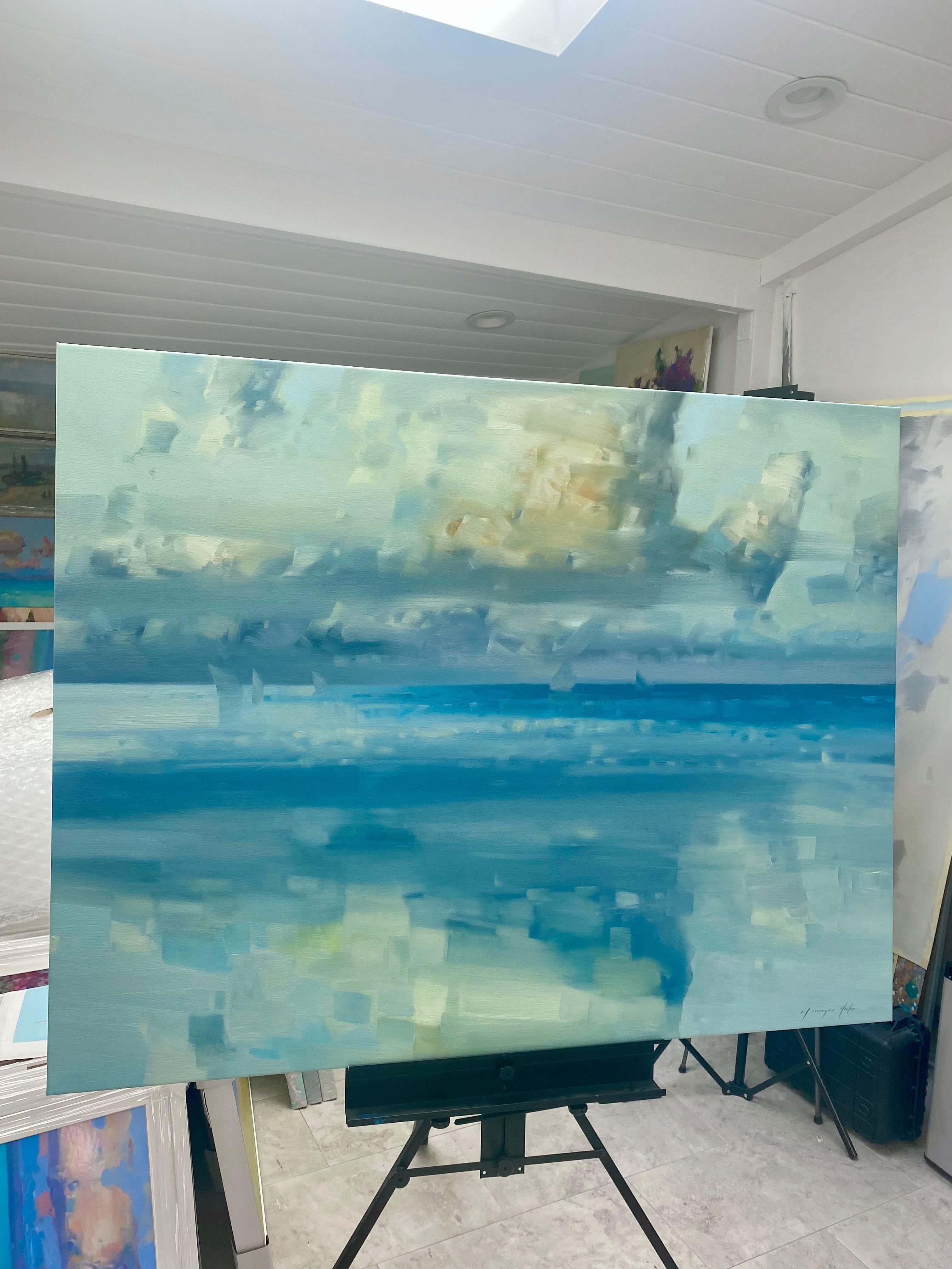 Artista: Vahe Yeremyan 
Opera: Pittura a olio originale, opera d'arte fatta a mano, pezzo unico 
Mezzo: Olio su tela 
Anno: 2022
Stile: Impressionismo, 
Oggetto: Riflessione,
Dimensioni: 43,5