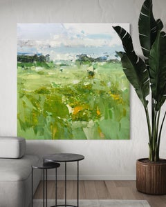 Silencio Naciente Paisaje Impresionismo Pintura Original Lista para Colgar