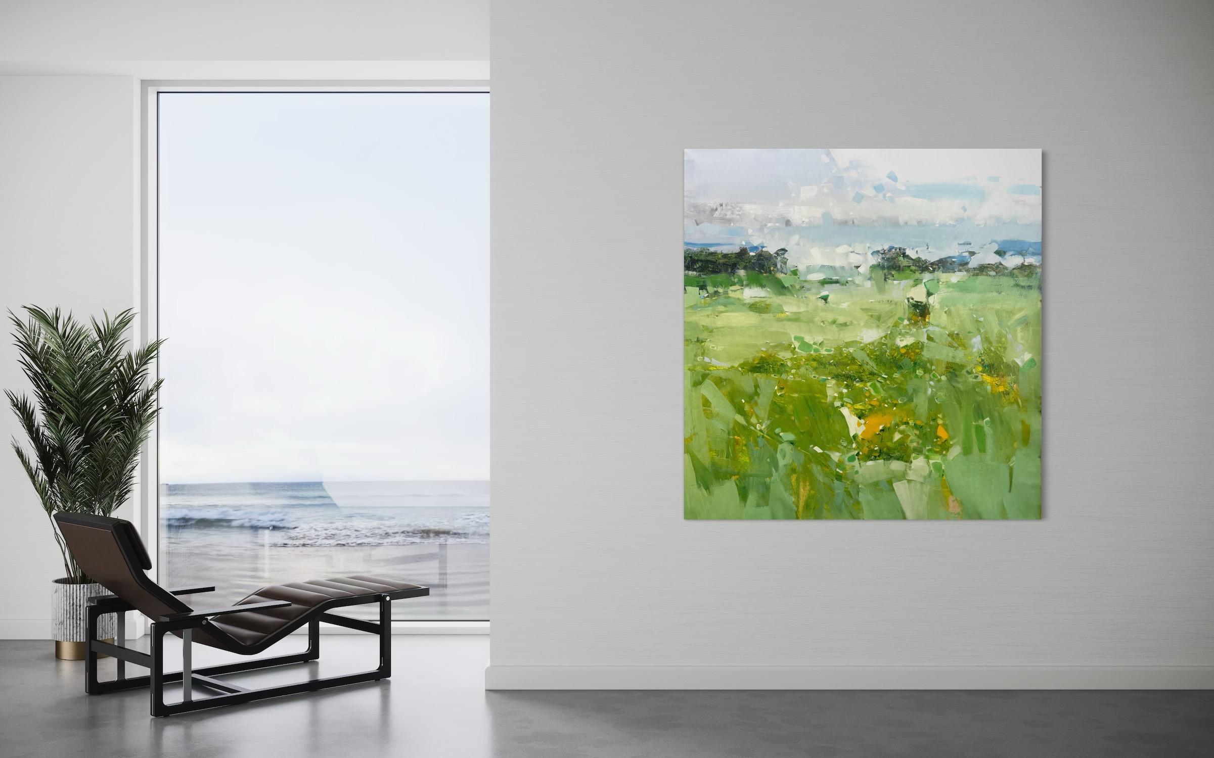Rising Silence Landscape Impressionism Original Painting Ready to Hang im Angebot 5