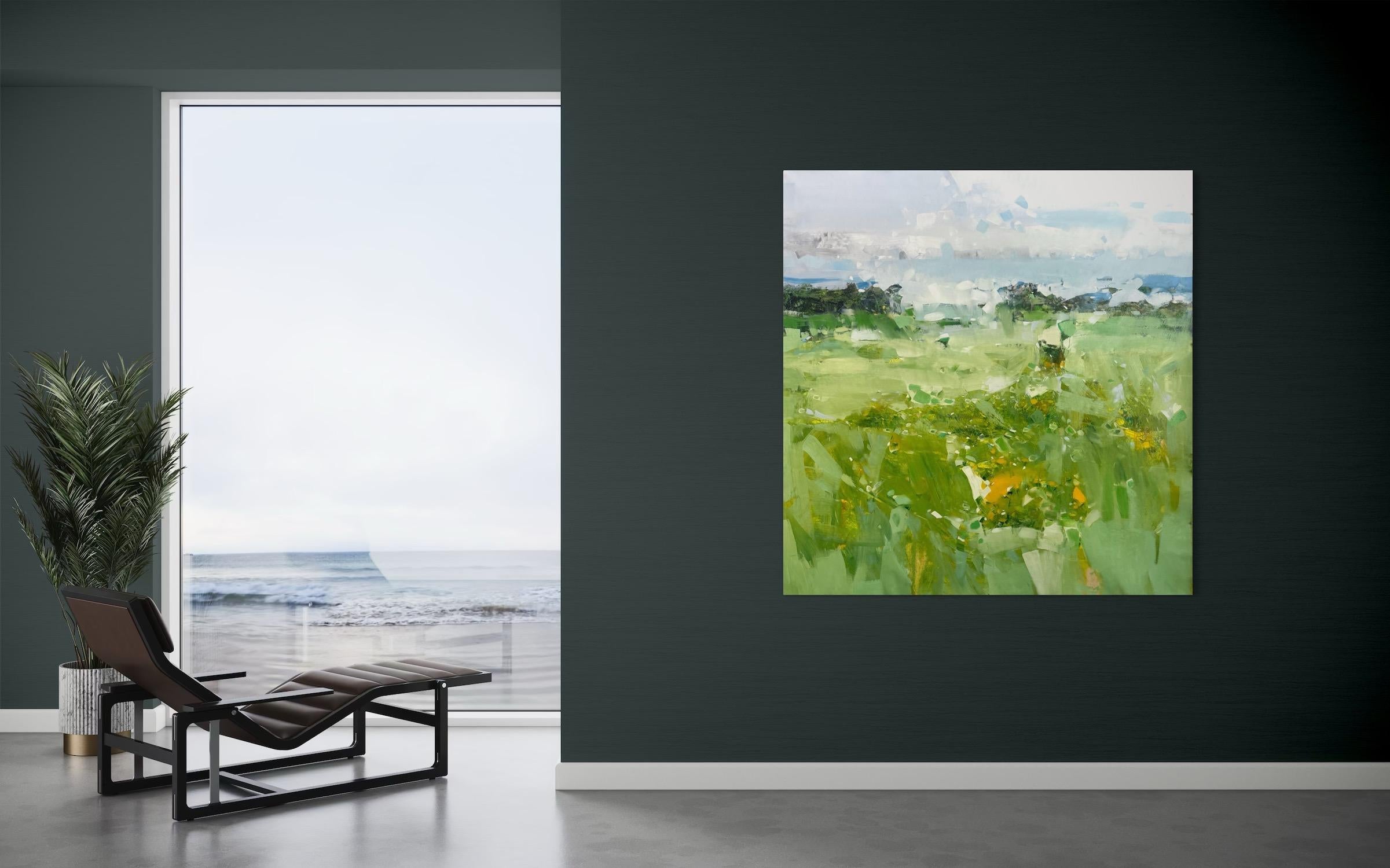 Rising Silence Landscape Impressionism Original Painting Ready to Hang im Angebot 6