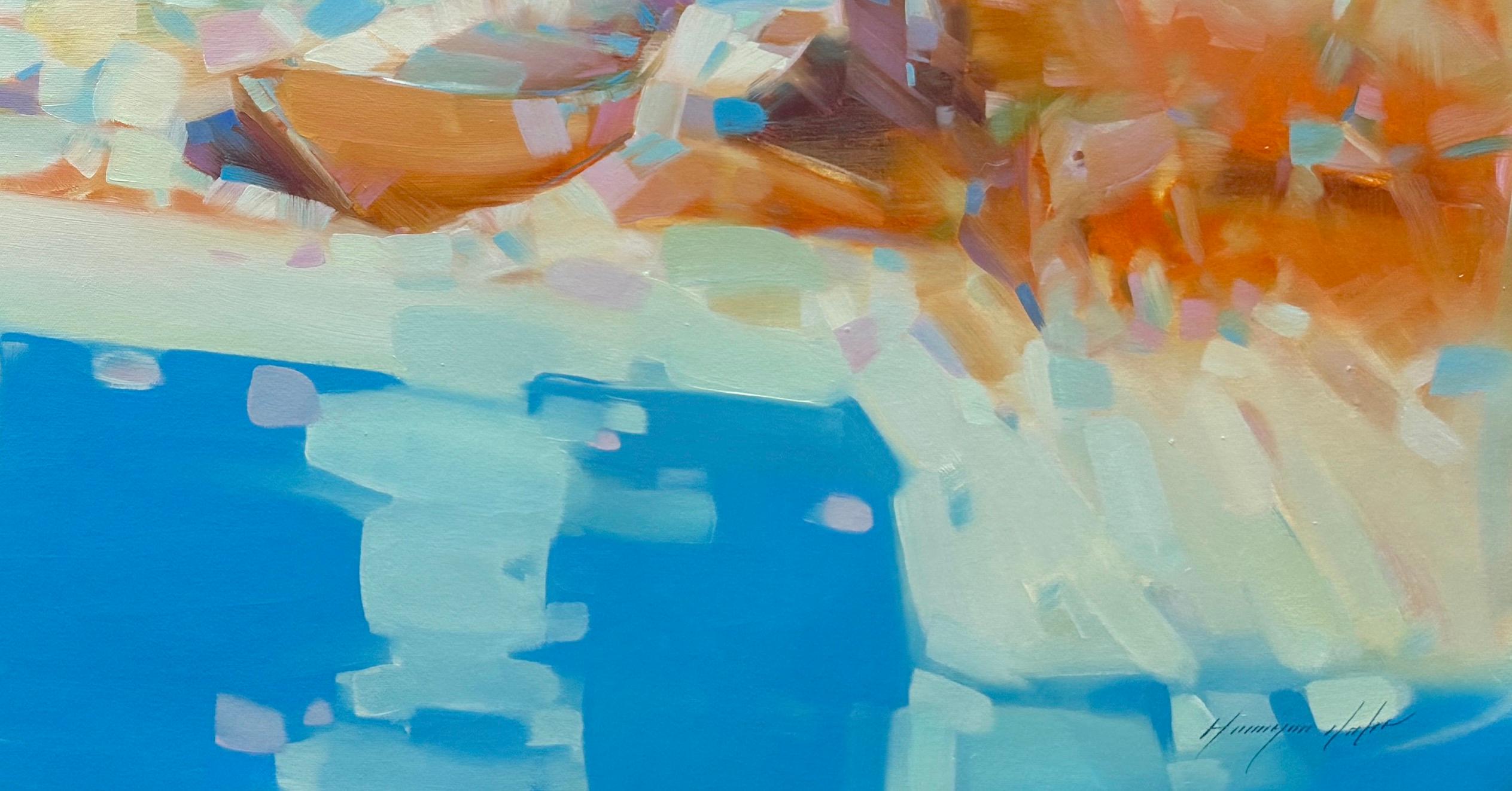 Seestück Ölgemälde, Impressionismus, Küstenlandschaft, Öl auf Leinwand
Künstler: Vahe Yeremyan 
Werk: Original Ölgemälde, Handgemachtes Kunstwerk, Unikat 
Medium: Öl auf Leinwand 
Jahr: 2024
Stil: Impressionismus, 
Thema: Meeresküste,
Größe: 29