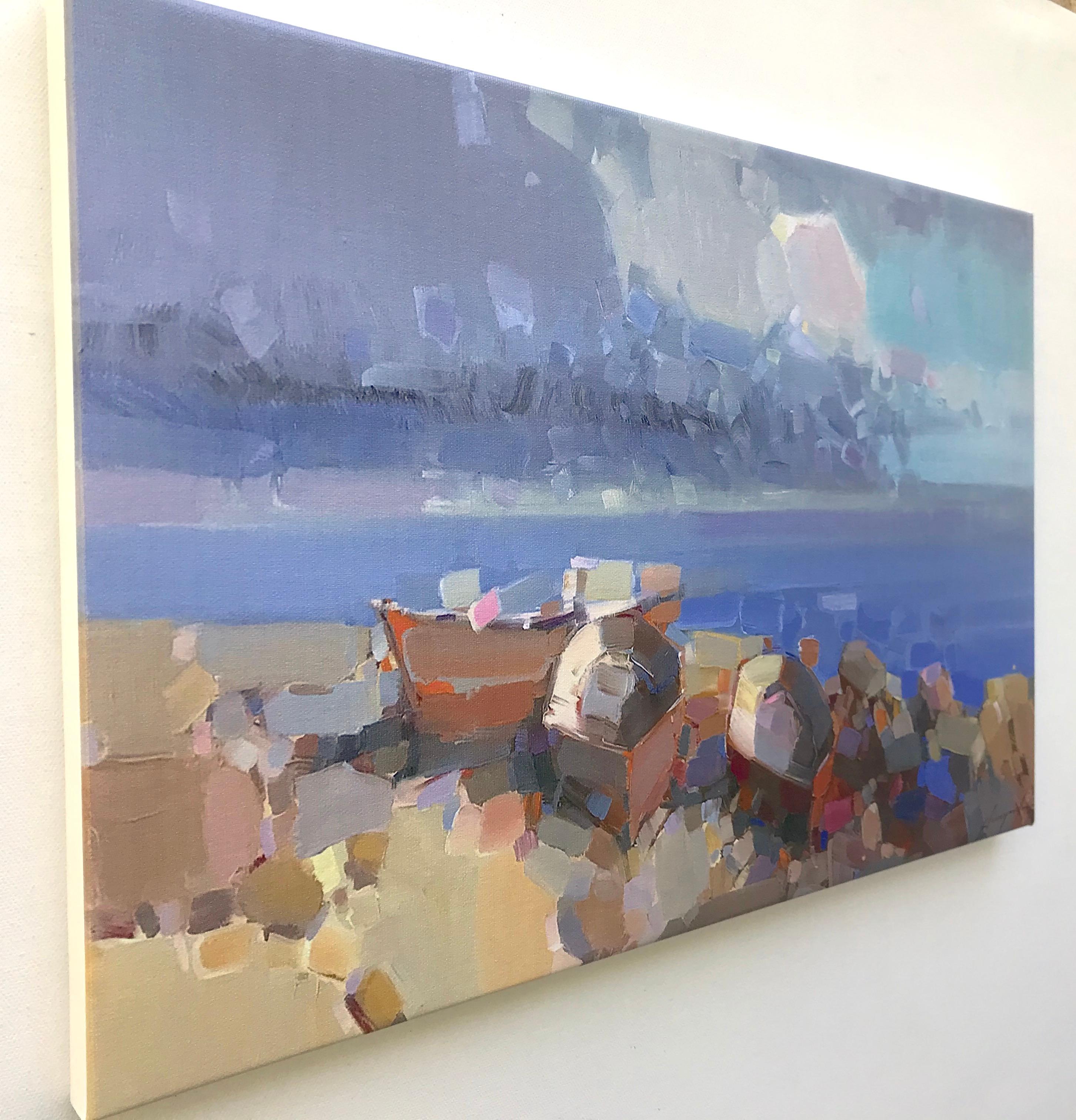 Seashore, Druck auf Leinwand – Painting von Vahe Yeremyan