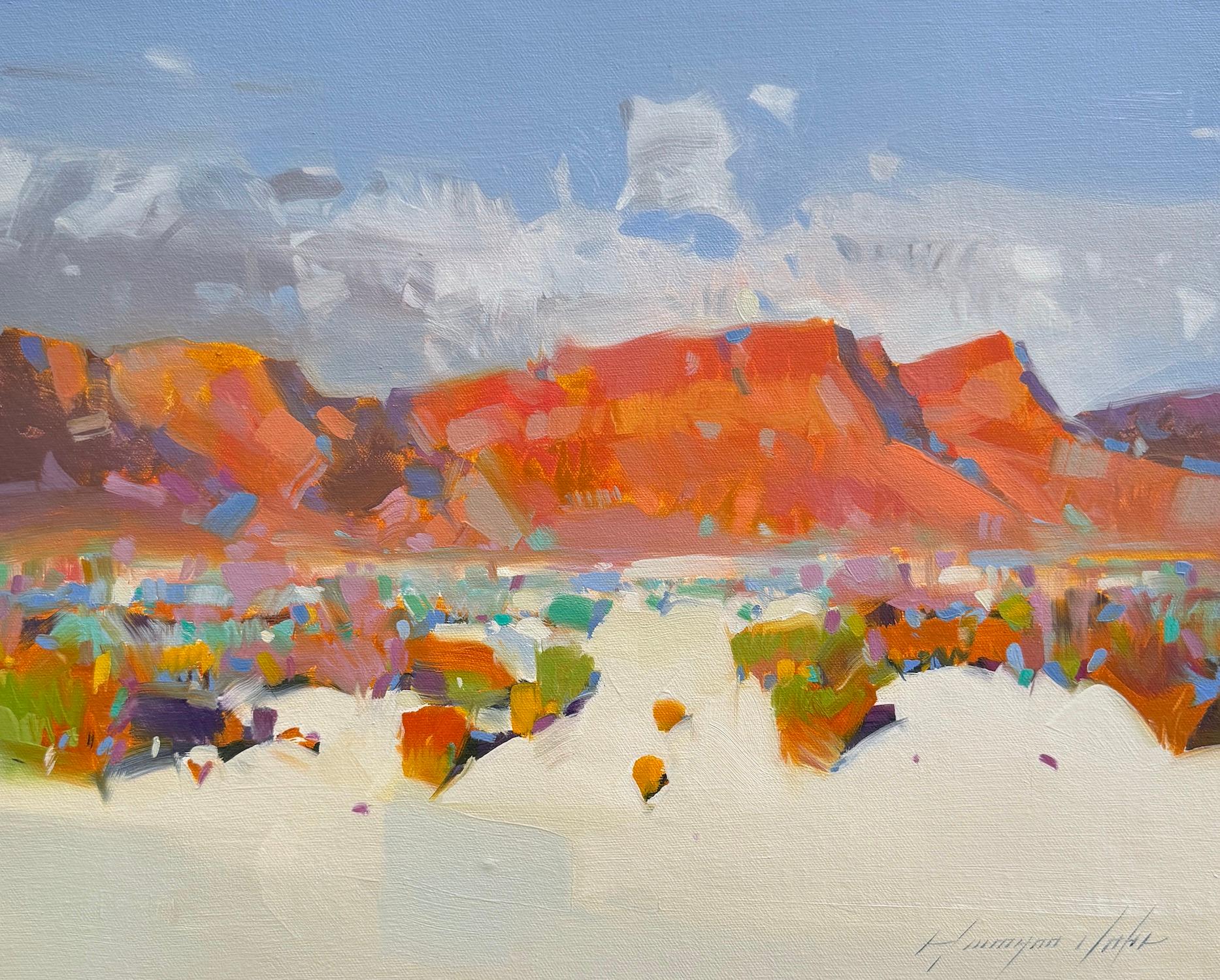 Sedona Landscape Impressionism Original oil Painting Ready to Hang