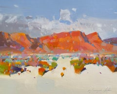 Sedona Landscape Impressionism Original oil Painting Ready to Hang