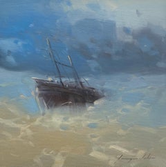 Ship, Original oil Painting, Ready to Hang
