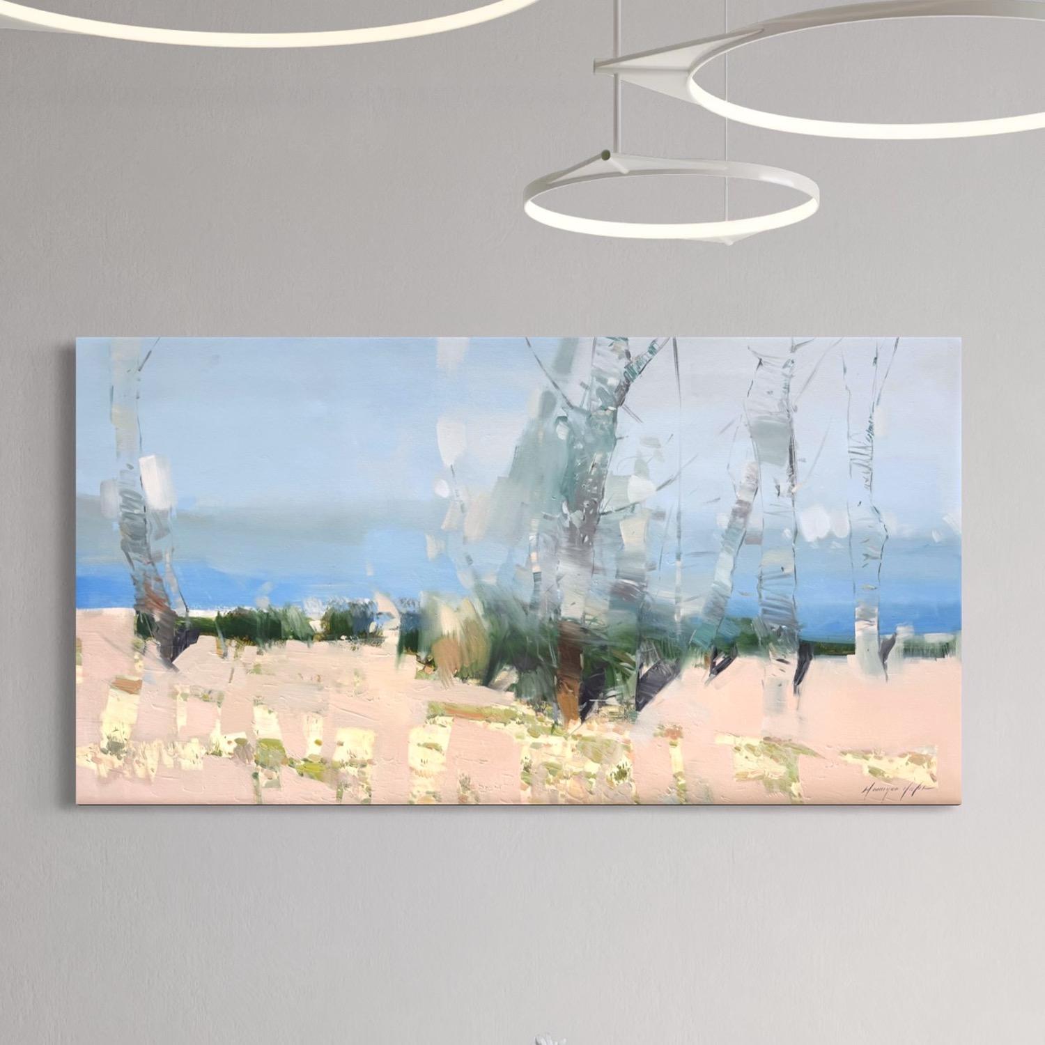 Künstler: Vahe Yeremyan
Titel: Himmelsbäume 
Medium: Öl auf Leinwand
Jahr: 2025
Stil: Impressionismus
Abmessungen: 29