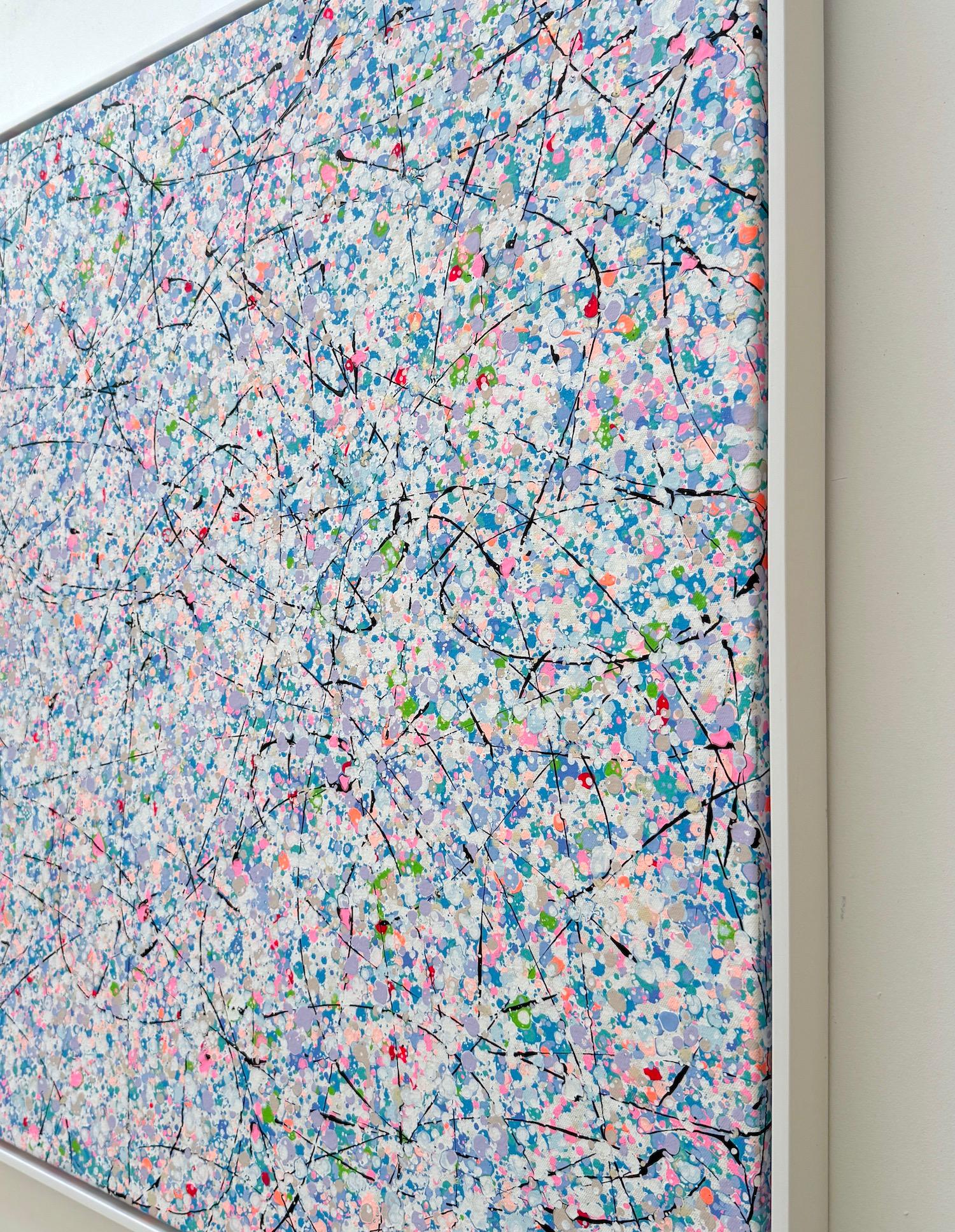 Sphere Definition 11 Abstraktes Kunstwerk Originalgemälde zum Aufhängen (Grau), Abstract Painting, von Vahe Yeremyan