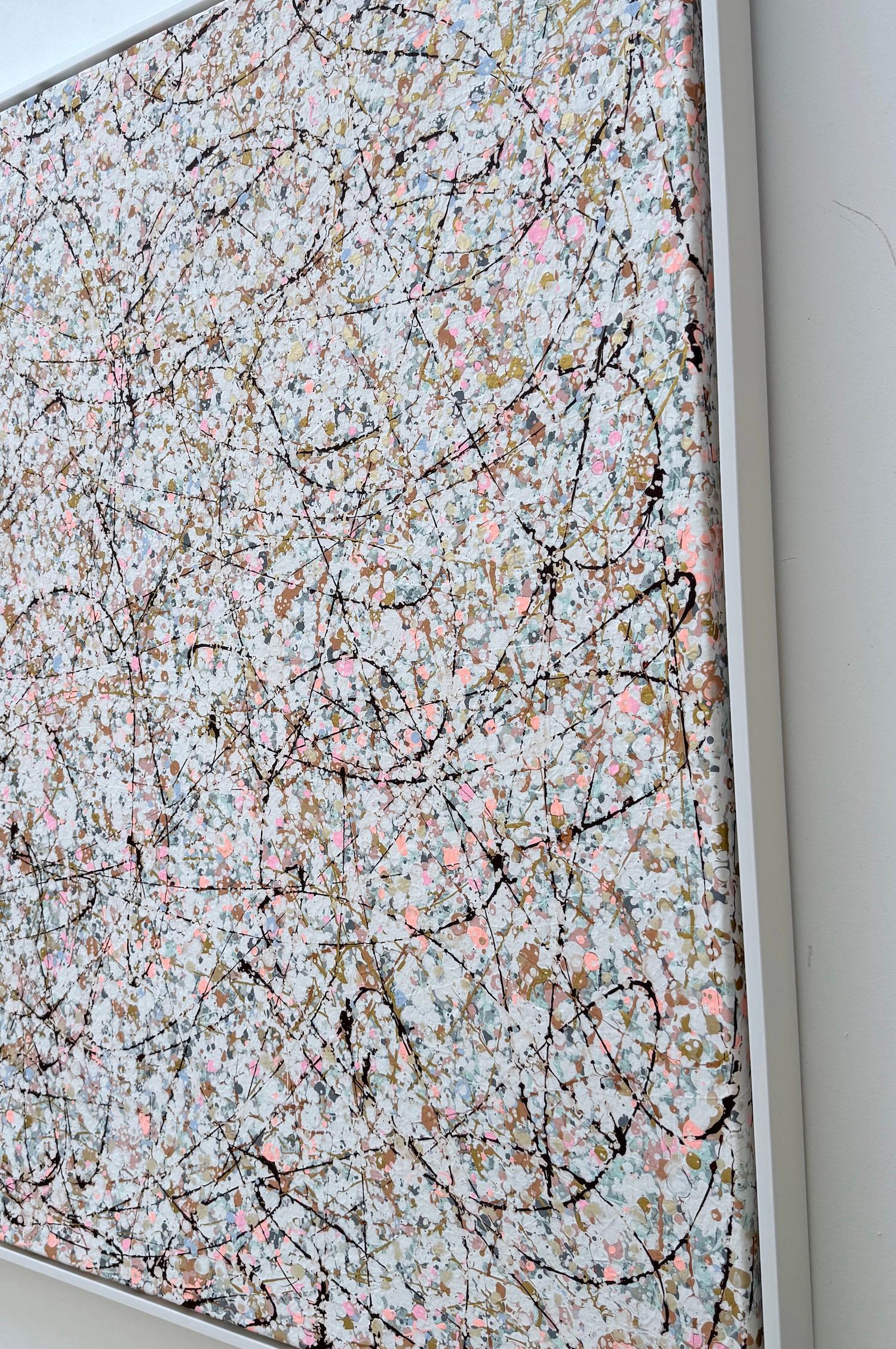 Sphère Définition 14 Oeuvre d'art abstraite Peinture originale prête à accrocher - Abstrait Painting par Vahe Yeremyan