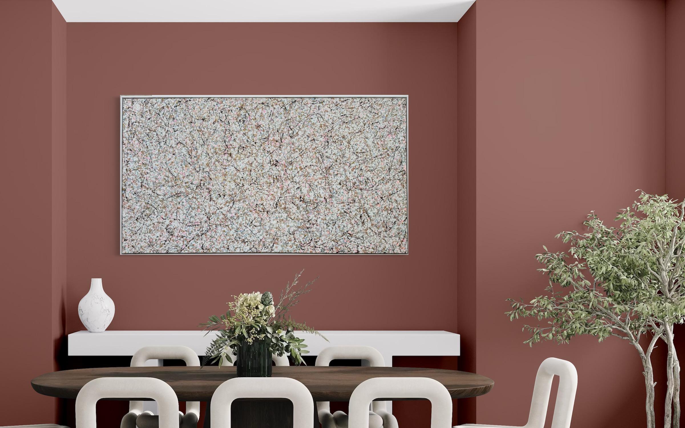 Sphère Définition 14 Oeuvre d'art abstraite Peinture originale prête à accrocher en vente 1