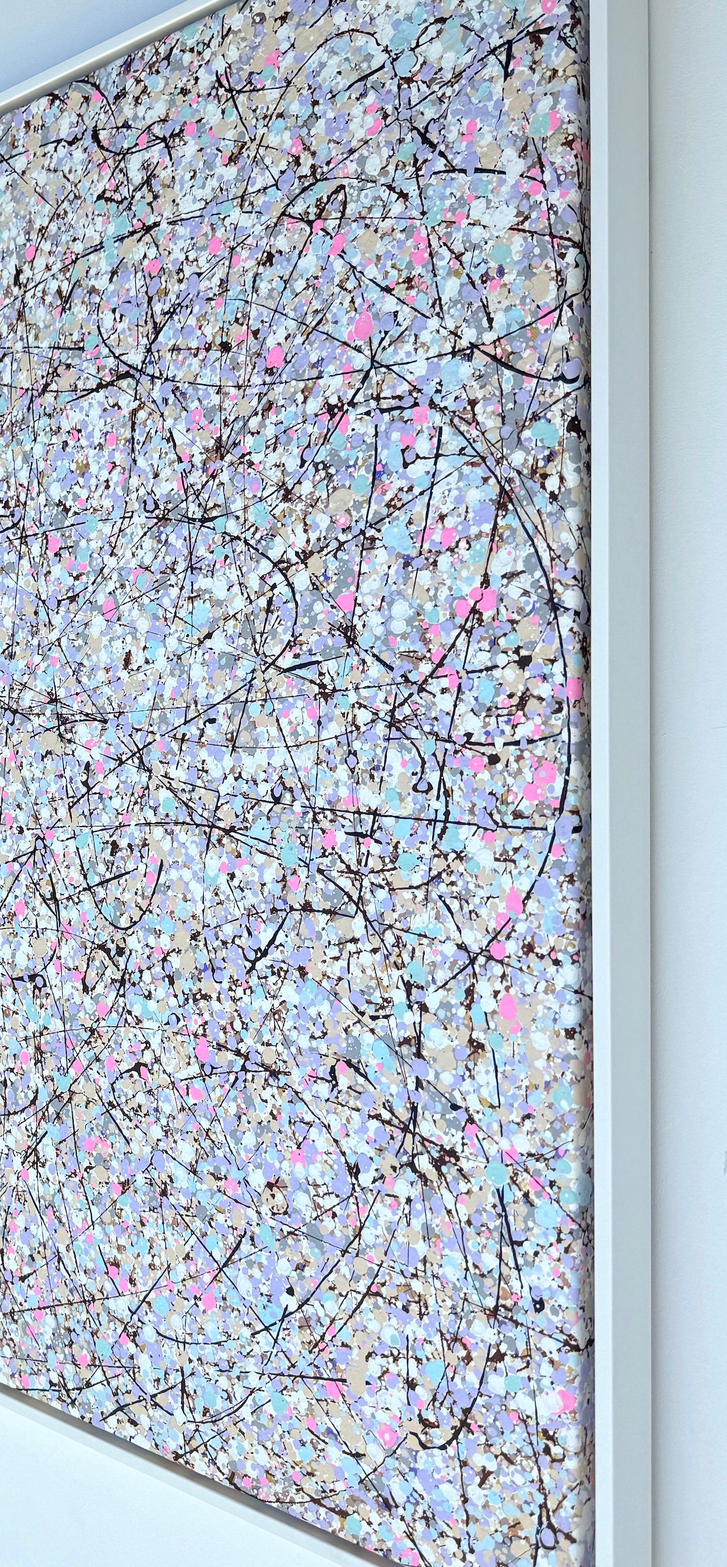 Sphere Definition 2 Abstract Art Original Painting Ready to Hang - Gray Abstract Painting by Vahe Yeremyan
