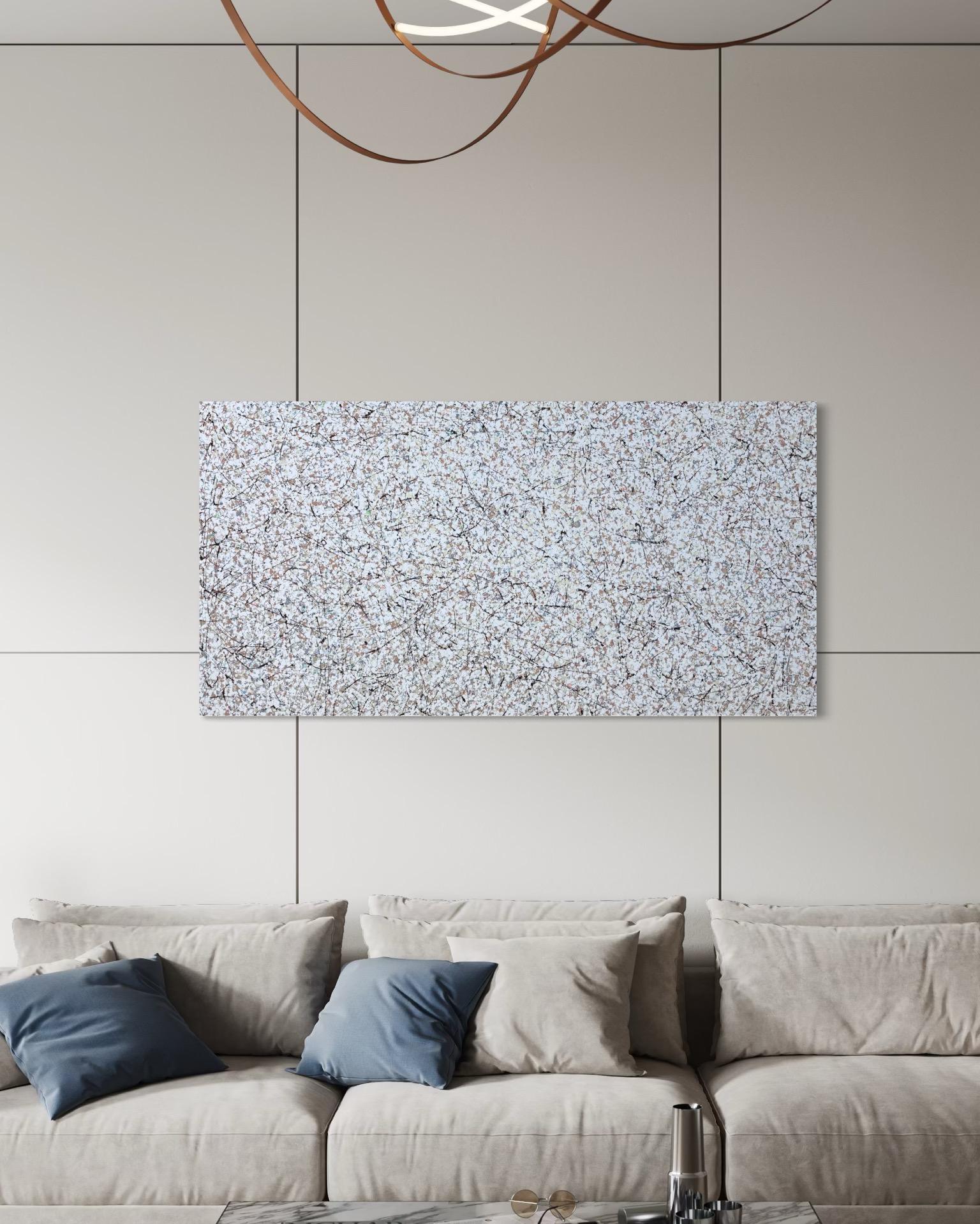 Sphere Definition 3 Abstract Art Original Painting Ready to Hang For Sale 1