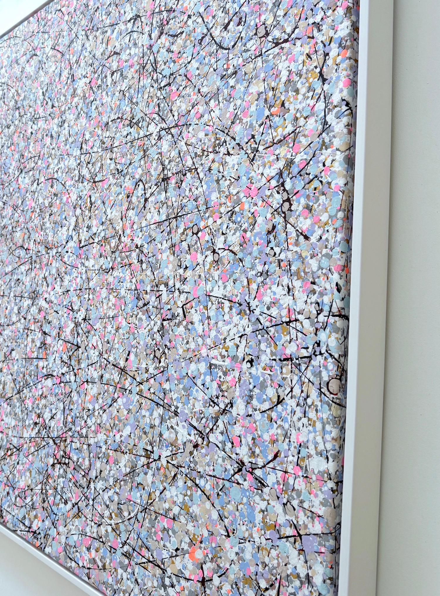 Sphere Definition 8 Abstraktes Kunstwerk Originalgemälde zum Aufhängen (Grau), Abstract Painting, von Vahe Yeremyan