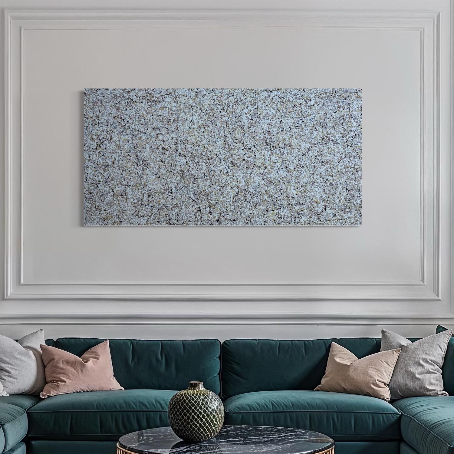 Sphere Definition Abstract Art Original Painting Ready to Hang For Sale 1