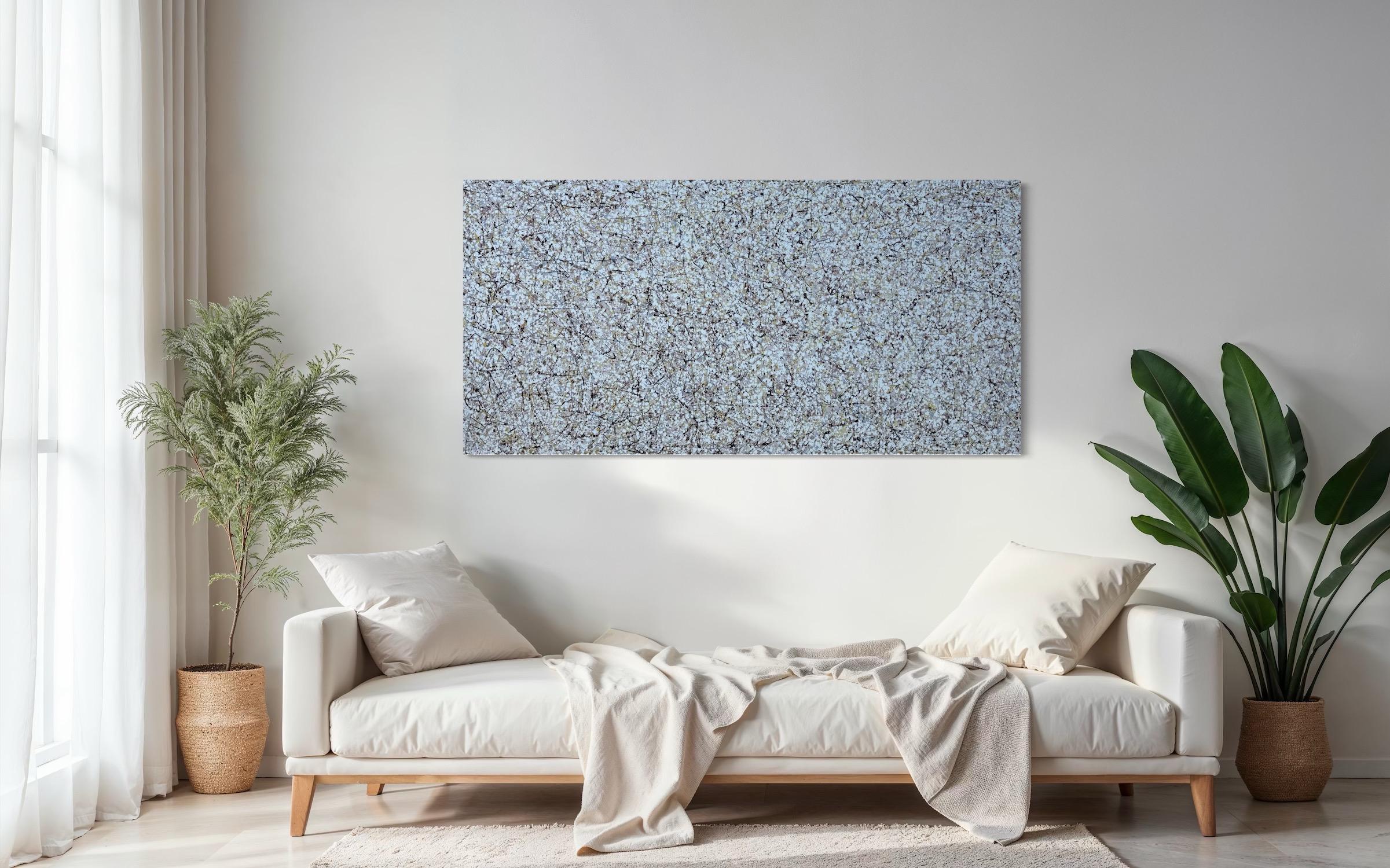 Sphere Definition Abstract Art Original Painting Ready to Hang For Sale 3