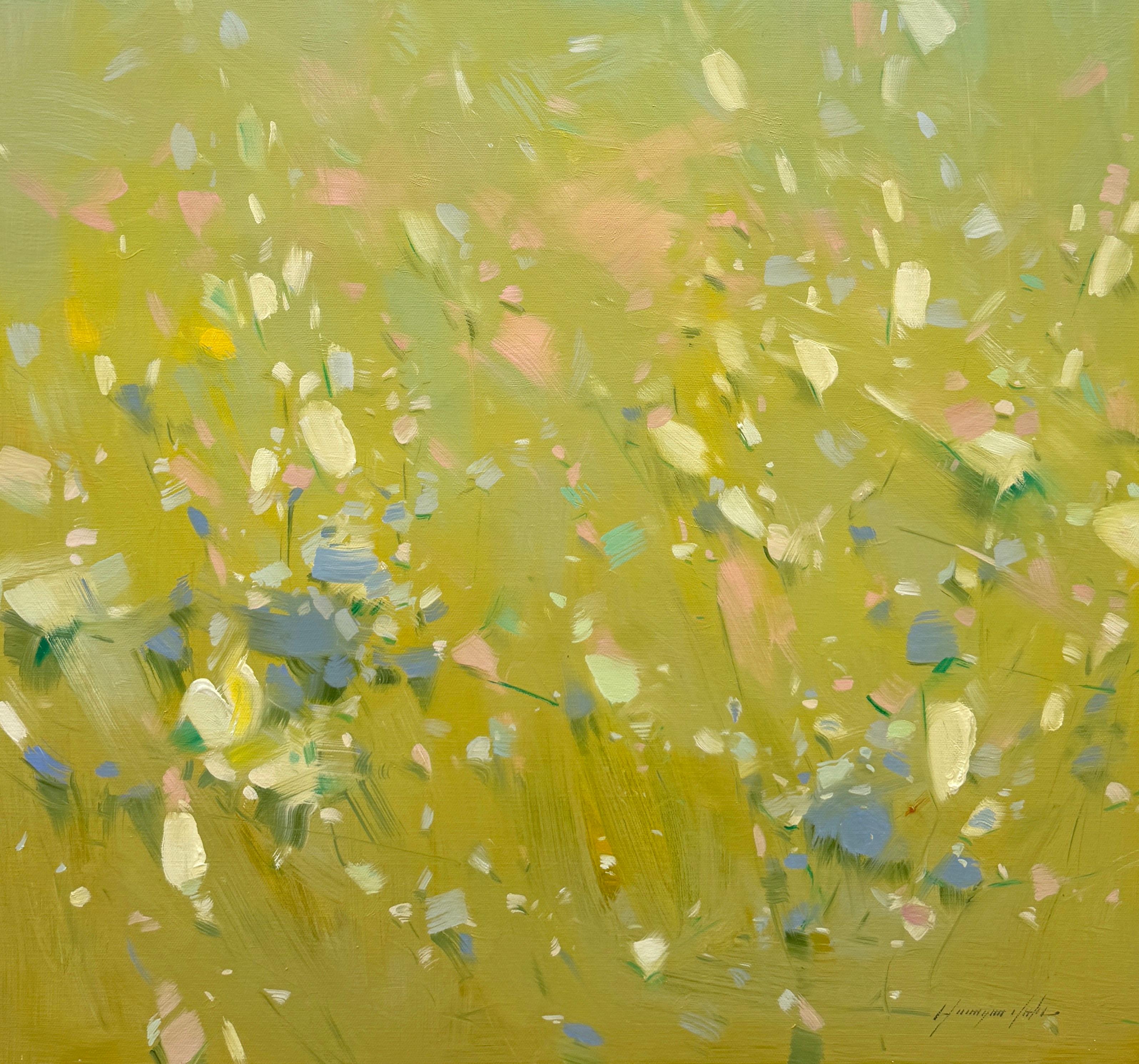 Splash of Morning Landscape, Original Ölgemälde, hängefertig, Impressionismus – Painting von Vahe Yeremyan