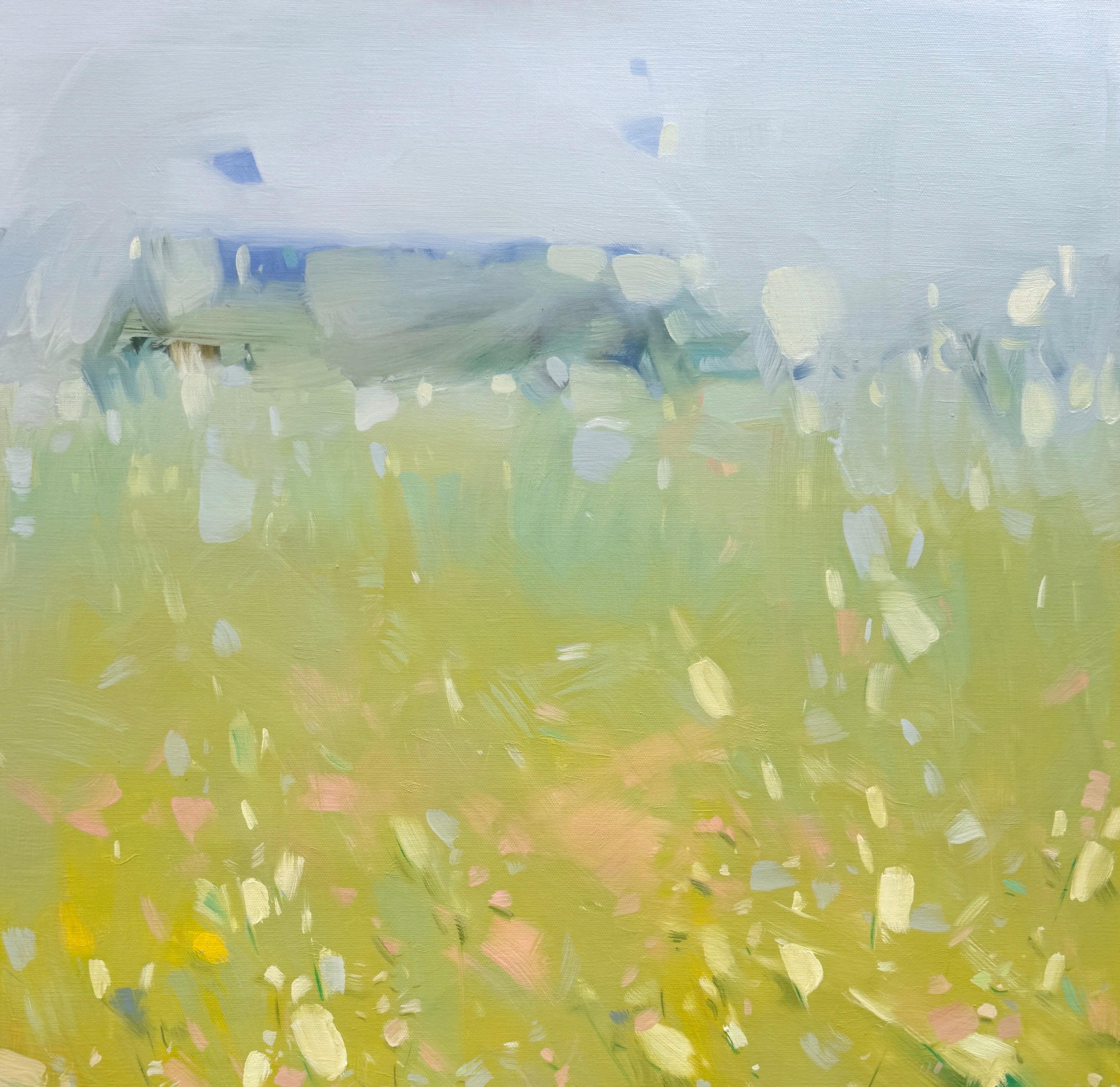 Splash of Morning Landscape, Original Ölgemälde, hängefertig, Impressionismus (Braun), Landscape Painting, von Vahe Yeremyan
