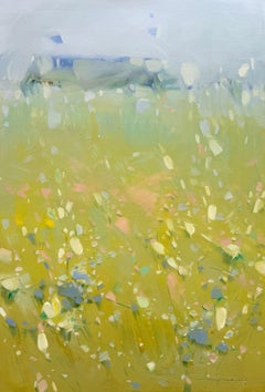 Splash of Morning Landscape, Original oil Painting, Ready to Hang, Impressionism