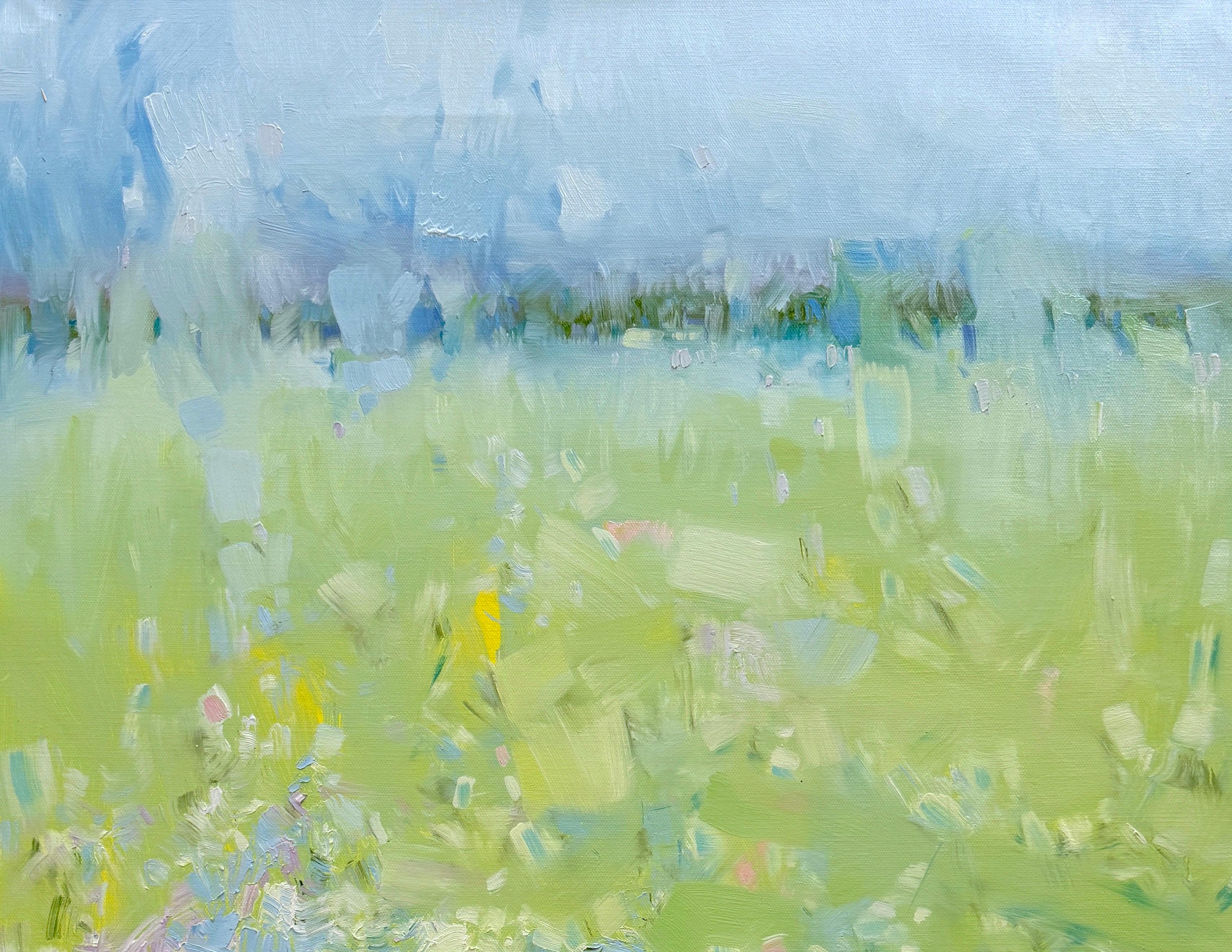 Primavera in fiore, Paesaggio impressionista Pittura ad olio originale, pronta da appendere - Painting Impressionismo di Vahe Yeremyan