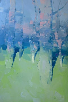 Spring Morning, Landscape, Original oil Painting, Ready to Hang, Impressionism