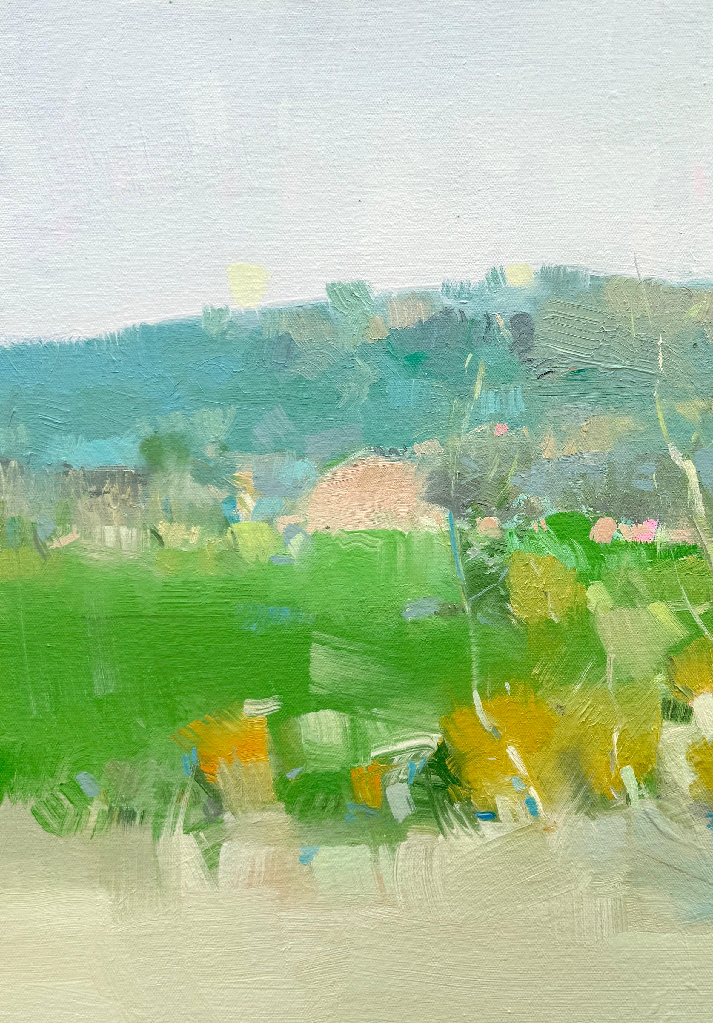 Tavolozza di primavera, Paesaggio, Pittura a olio originale, pronta da appendere - Painting Impressionismo di Vahe Yeremyan