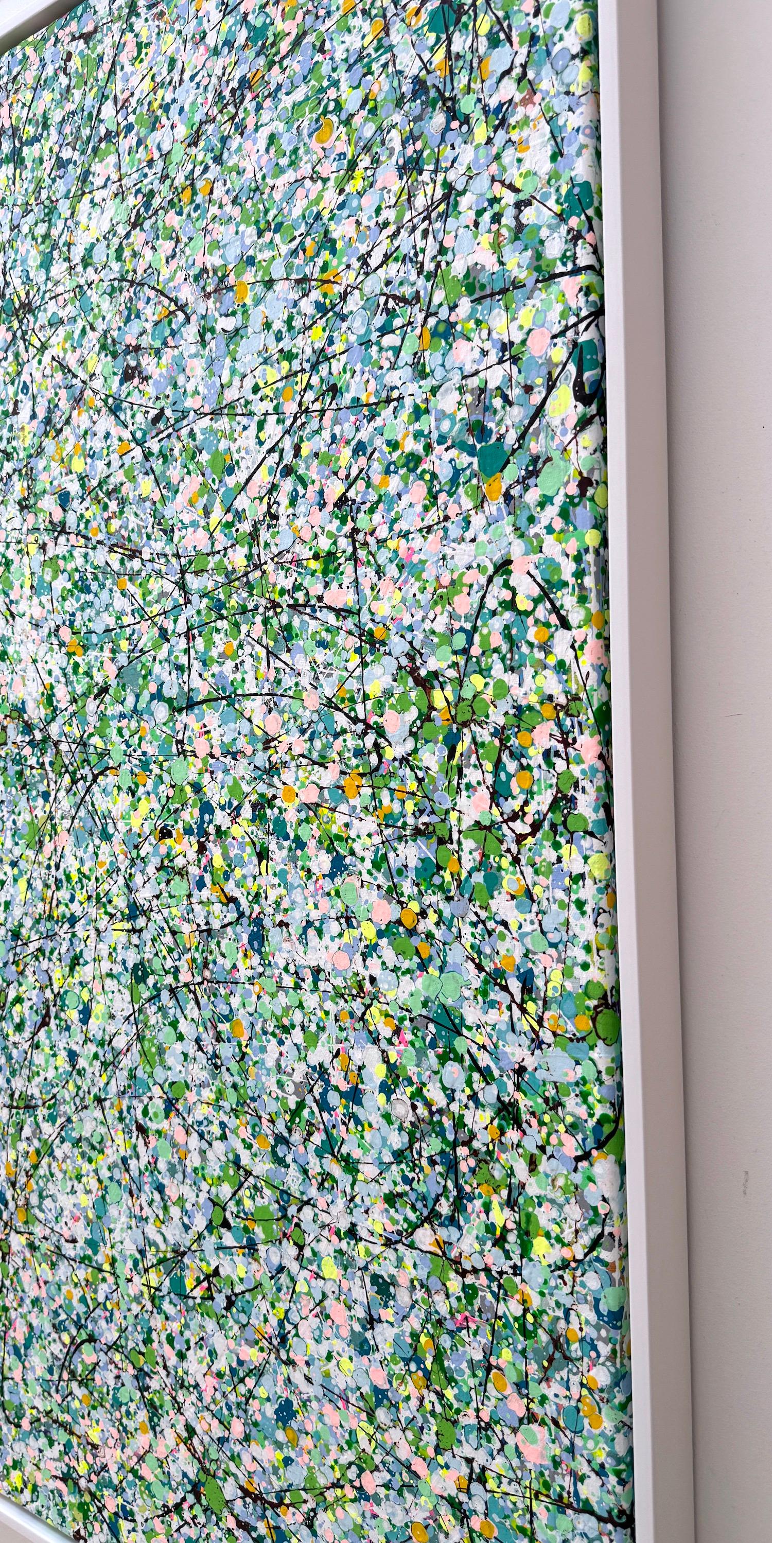 Spring Structure Abstract Artwork Original Painting Ready to Hang For Sale 1