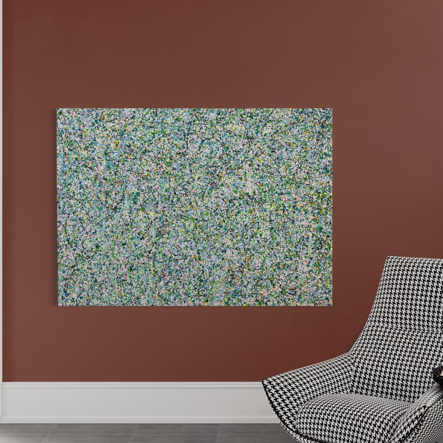 Spring Structure Abstract Artwork Original Painting Ready to Hang For Sale 2
