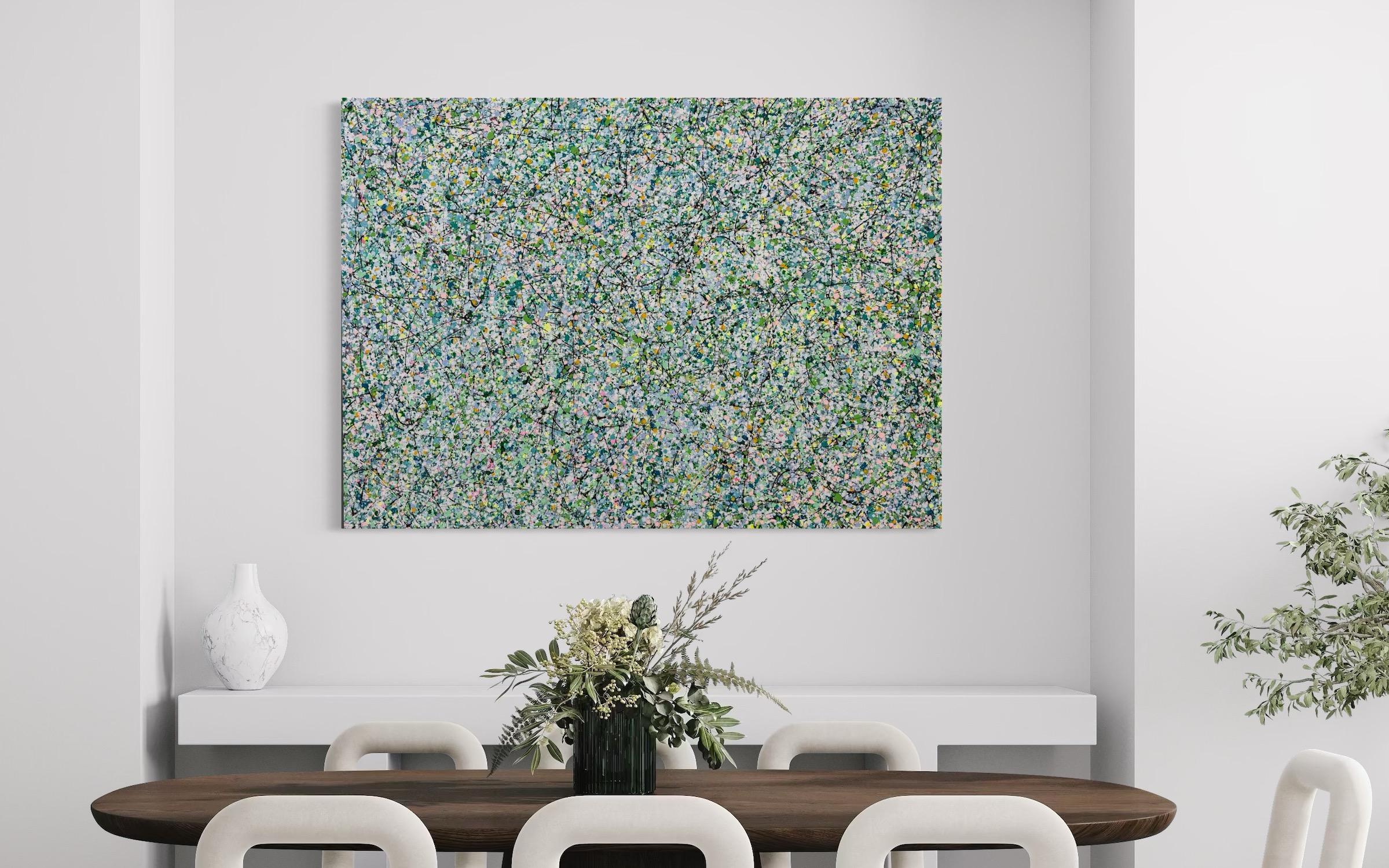 Spring Structure Abstract Artwork Original Painting Ready to Hang For Sale 5