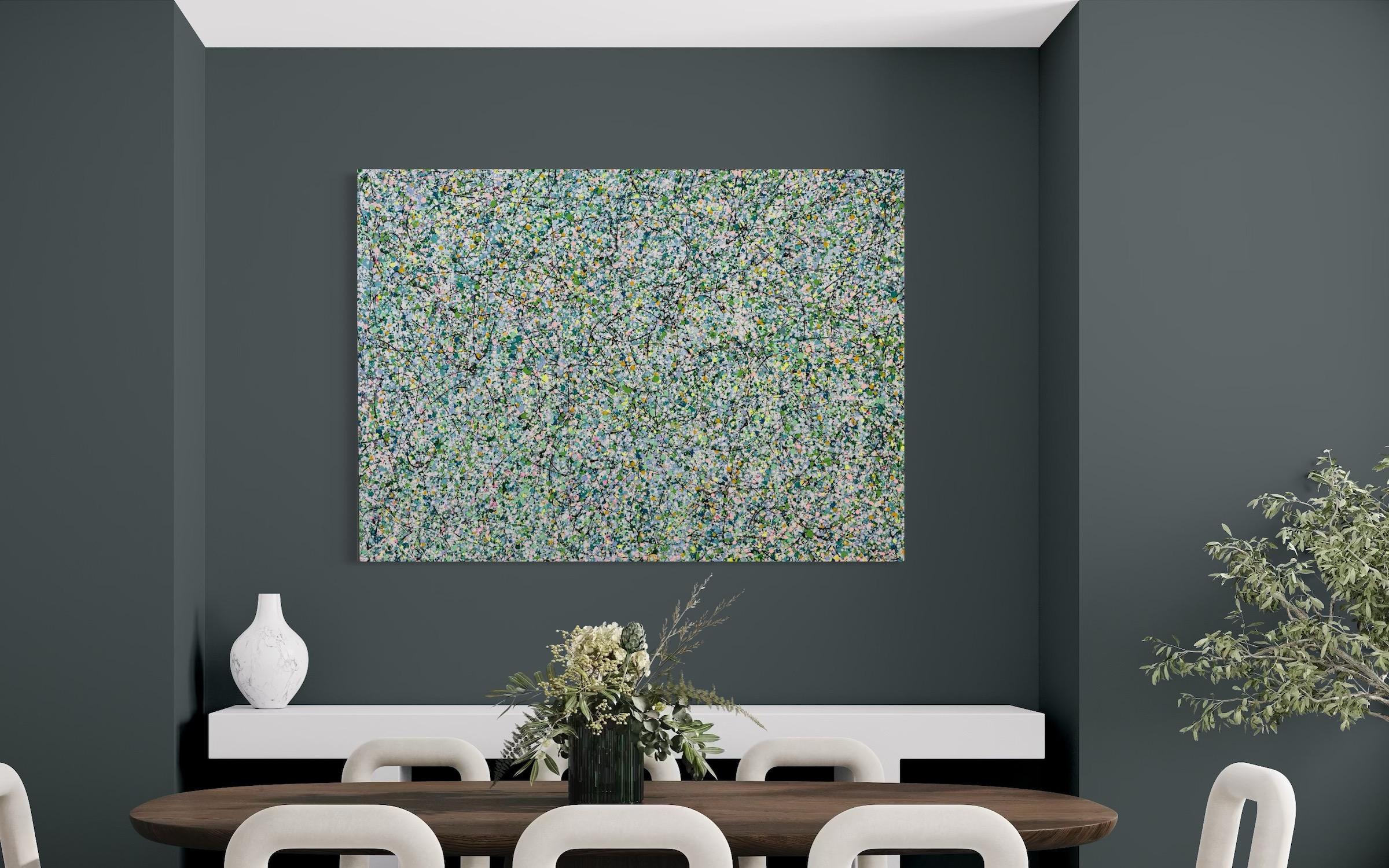 Spring Structure Abstract Artwork Original Painting Ready to Hang For Sale 6