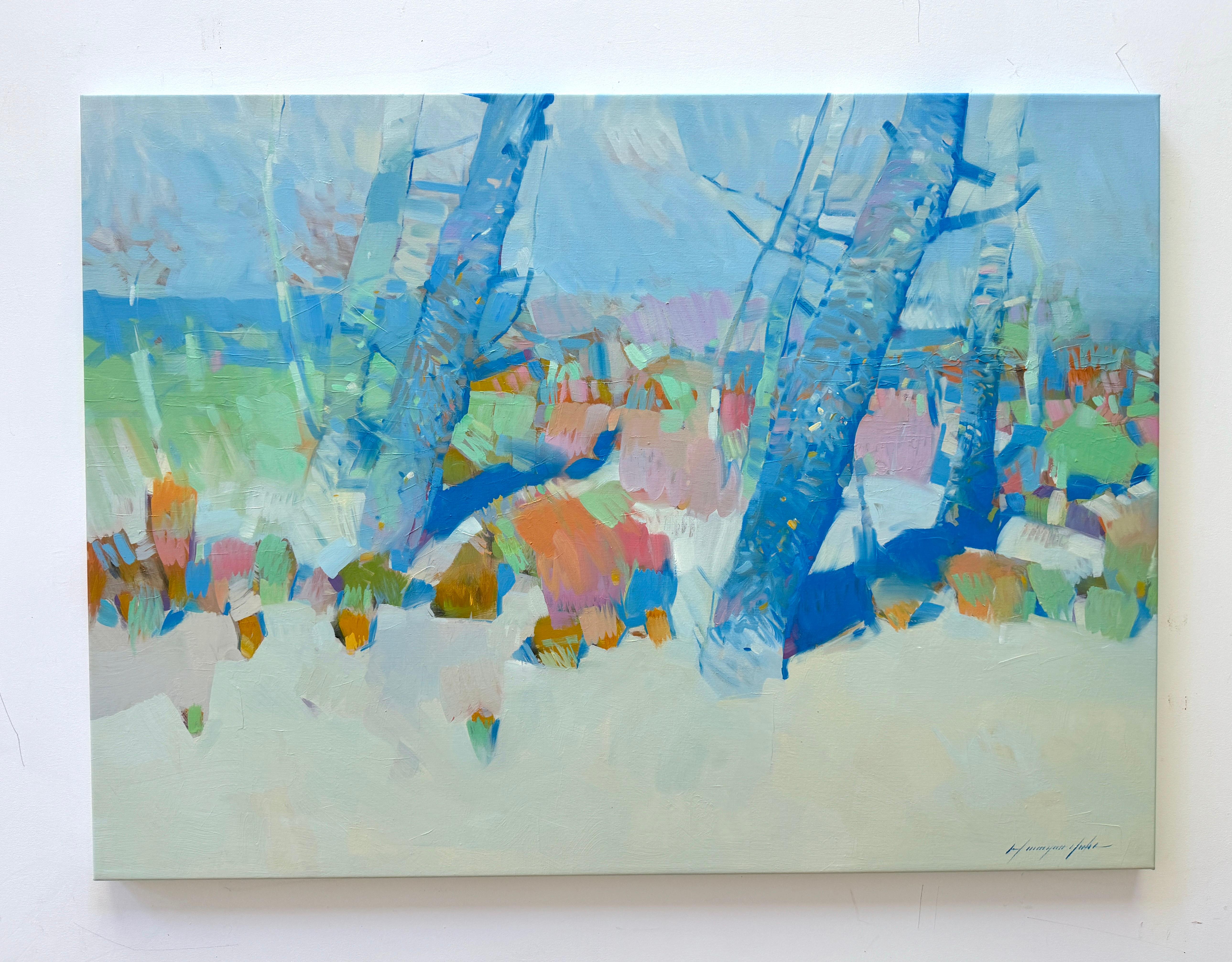 Pittura ad olio di paesaggio, Alberi, Impressionismo, Arte fatta a mano,
Artista: Vahe Yeremyan 
Opera: Pittura a olio originale, opera d'arte fatta a mano, pezzo unico 
Mezzo: Olio su tela 
Anno: 2024
Stile: Impressionismo, 
Oggetto: Alberi di