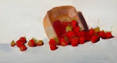 Strawberries, Original oil Painting, Ready to Hang