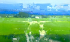 Summer Field, Original oil Painting, Ready to Hang
