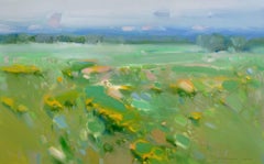 Summer Field, Original oil Painting, Ready to Hang