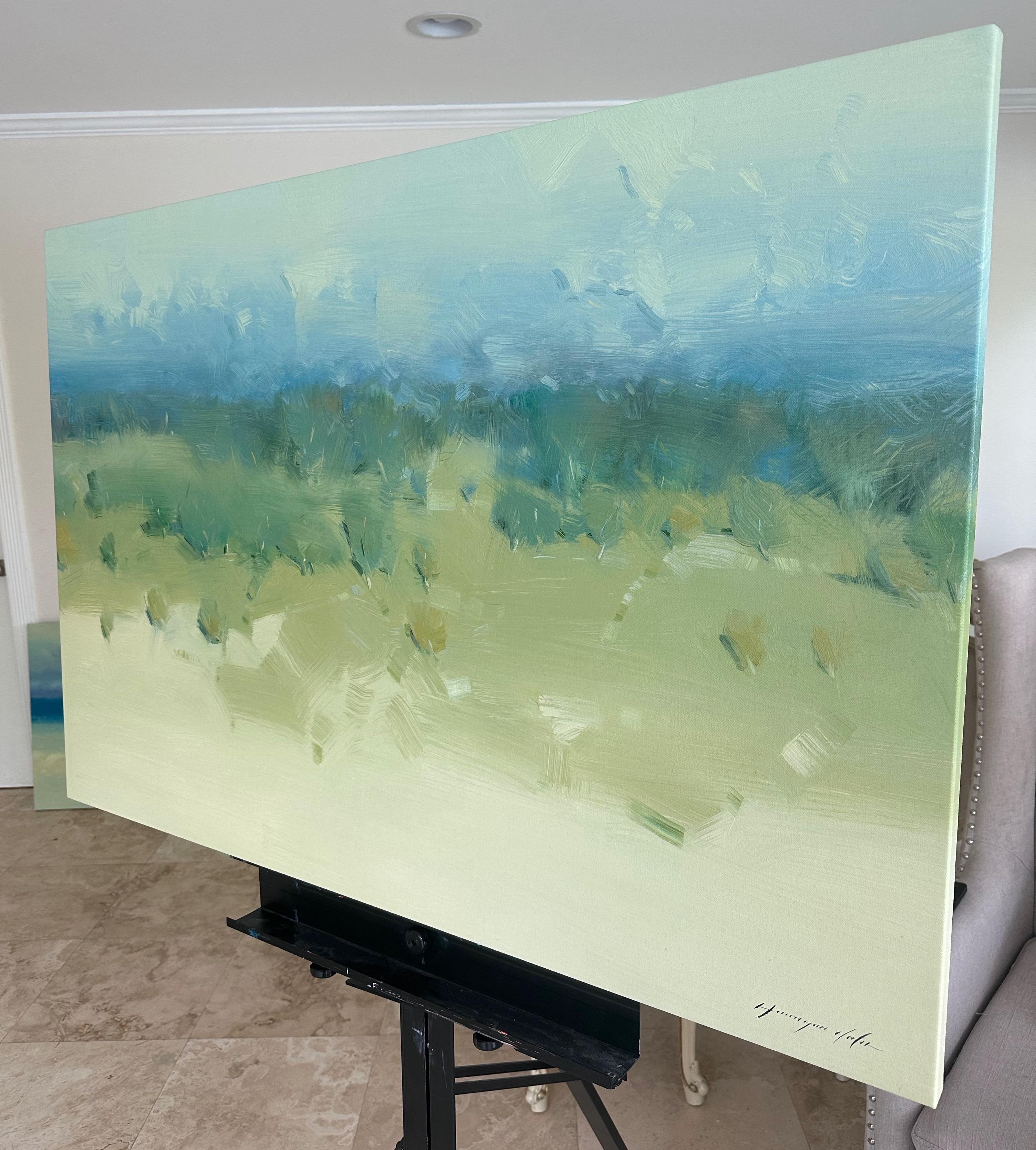 Summer Meadow, Original oil Painting, Ready to Hang 1