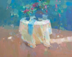 Summer Morning, Impressionism, Original oil Painting, Ready to Hang