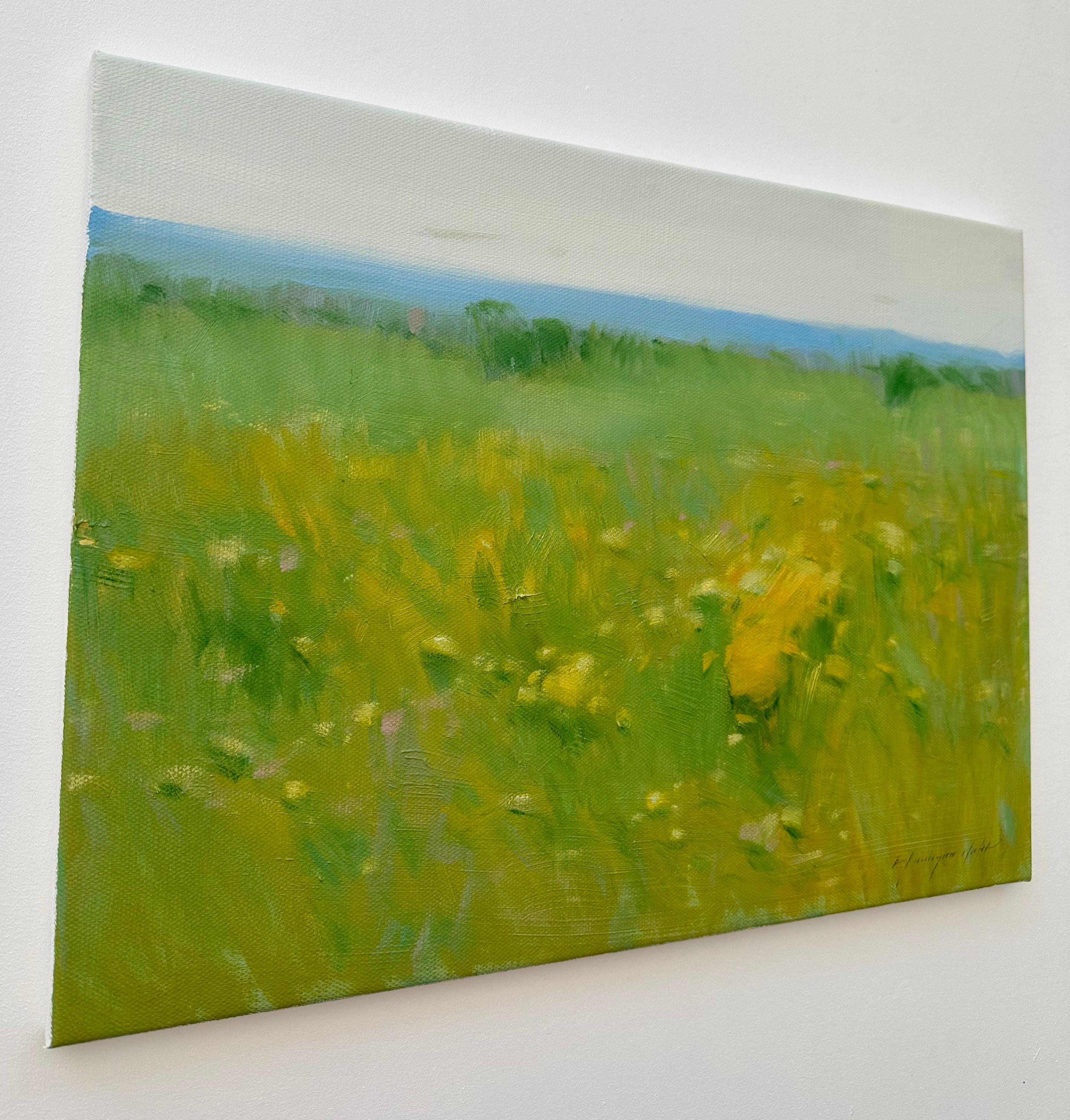 Summer, Landscape, Impressionism, Original oil Painting, Ready to Hang For Sale 1