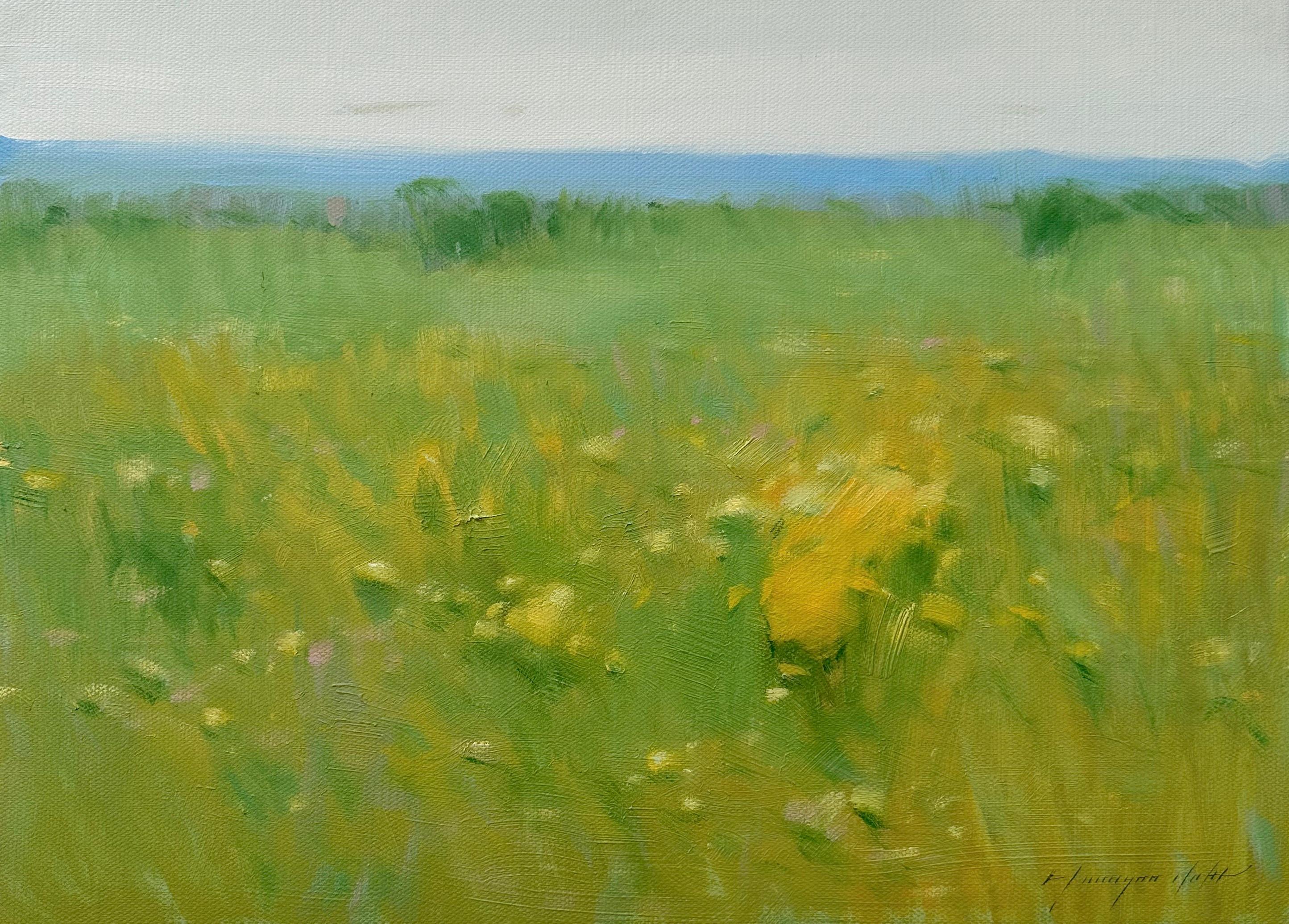 Vahe Yeremyan Landscape Painting - Summer, Landscape, Impressionism, Original oil Painting, Ready to Hang
