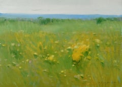 Sommer, Landschaft, Impressionismus, Original-Ölgemälde, hängefertig