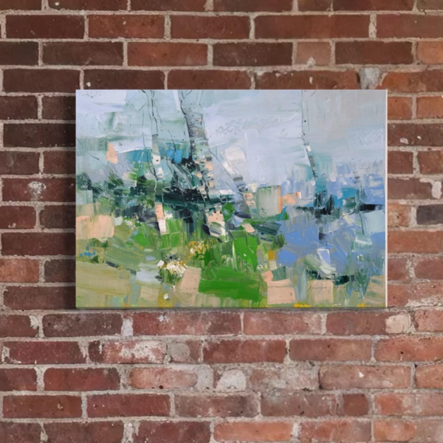 Palette d'été Impressionnisme Peinture à l'huile originale prête à être accrochée - Painting de Vahe Yeremyan